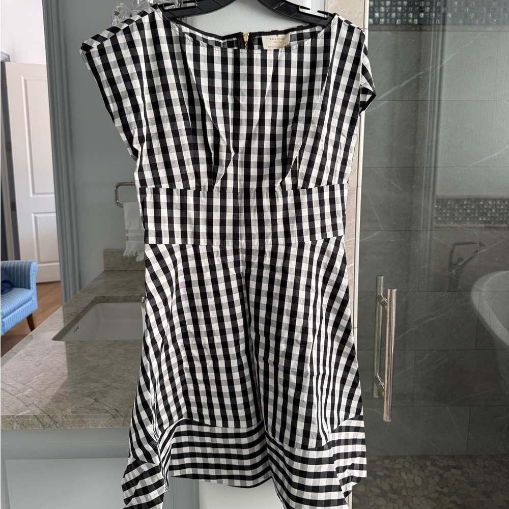 Kate Spade Gingham Fiorella Mini Dress - Picture 7 of 11